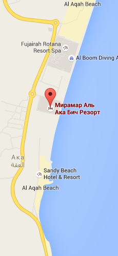 Miramar al aqah beach resort 5 карта отеля