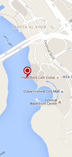 отель Интерконтиненталь Дубай Фестиваль Сити пять звезд на карте ОАЭ