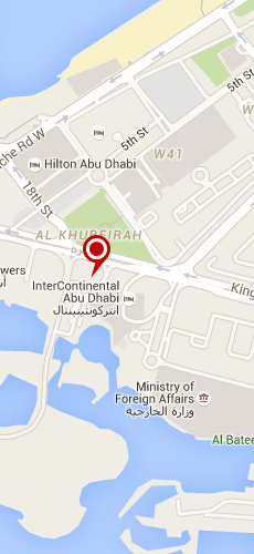 отель Интерконтиненталь Хотел Абу Даби пять звезд на карте ОАЭ