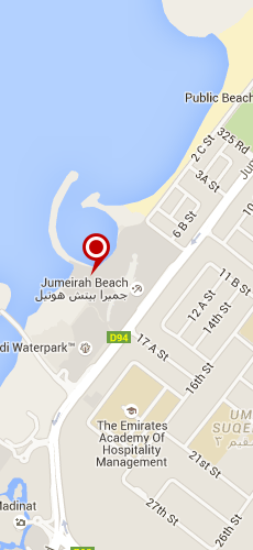 отель Джумейра Бич Хотел пять звезд на карте ОАЭ