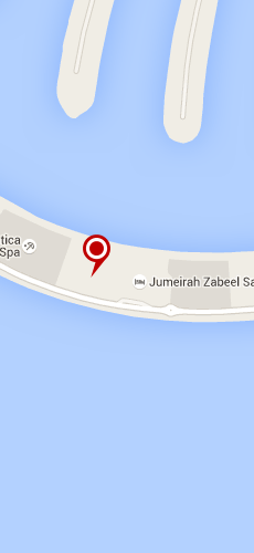 отель Джумейра Жабель Сарай Вэ Палм пять звезд на карте ОАЭ