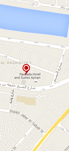 отель Рамада Хотел энд Сьютс Аджман четыре звезды на карте ОАЭ