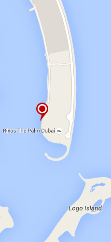 отель Риксос Вэ Палм Дубай пять звезд на карте ОАЭ