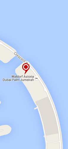 отель Валдорф Астория Палм Джумейра пять звезд на карте ОАЭ