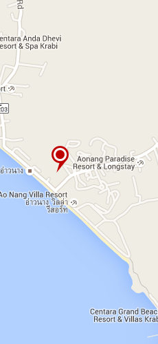 отель Аонанг Орхид Резорт четыре звезды на карте Тайланда