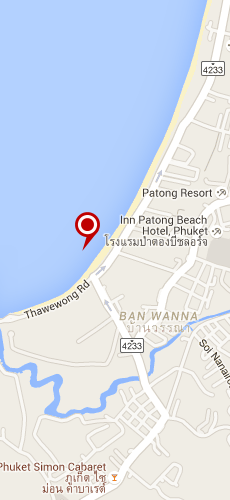 отель Бурасари Резорт Патонг четыре звезды на карте Тайланда
