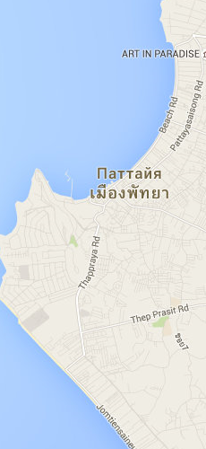 отель Еаси Джомтьен Хотел три звезды на карте Тайланда