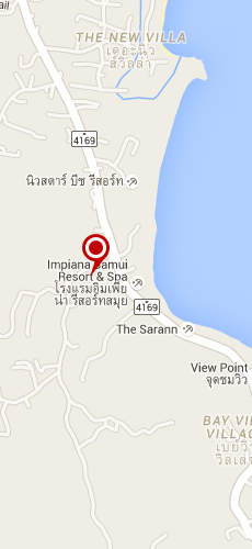 отель Импиана Резорт Шевинг Ной Самуи четыре звезды на карте Тайланда
