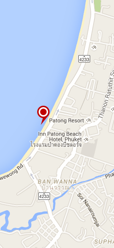 отель Нари Патонг три звезды на карте Тайланда