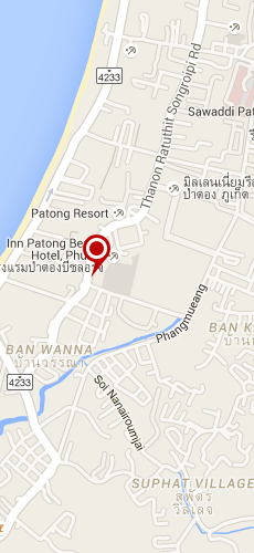 отель Патонг Бич Лодж три звезды на карте Тайланда