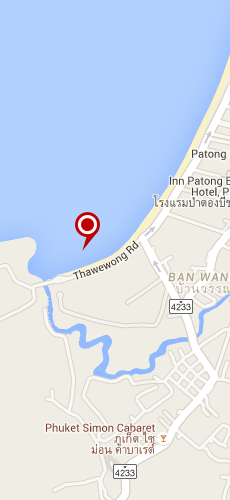 отель Вэ Блис Соуч Бич Патонг четыре звезды на карте Тайланда