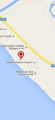 отель Дельфин Делюкс Резорт пять звезд на карте Турции