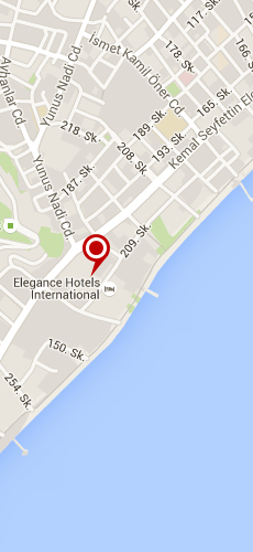 отель Елеганс Хотел пять звезд на карте Турции