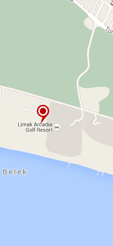отель Лимак Аркадия Гольф энд Спорт Резорт пять звезд на карте Турции