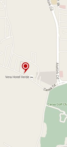 отель Вера Верде Резорт пять звезд на карте Турции