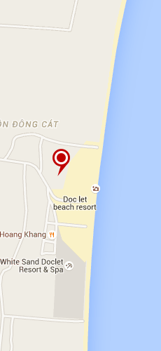 отель Док Лет Резорт три звезды на карте Вьетнама