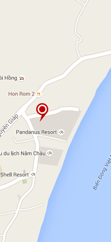 отель Панданус четыре звезды на карте Вьетнама