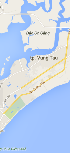 отель Вунг Тау Интурко Резорт четыре звезды на карте Вьетнама
